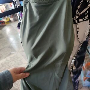 high neck olive green Victoria secret one piece bathing suit